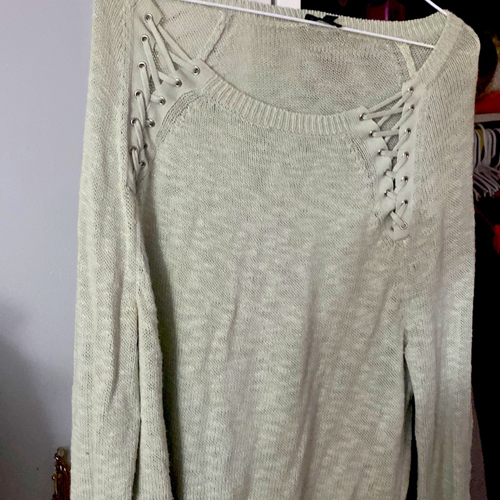 XS light green Express Sweater ( oversized)